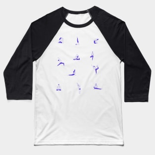 woman yoga poses Baseball T-Shirt